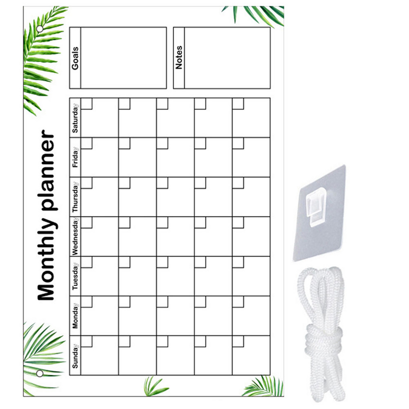 Monatliche Planung Note Board Kühlschrank Kalender Board Massage Boards Massage Boards Kühlschrank Multifunktion Memo Schule