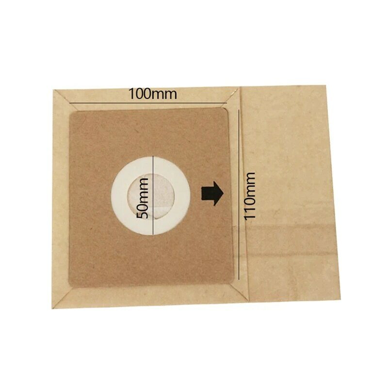 15 шт., бумажные мешки для пылесоса, 110x100 мм