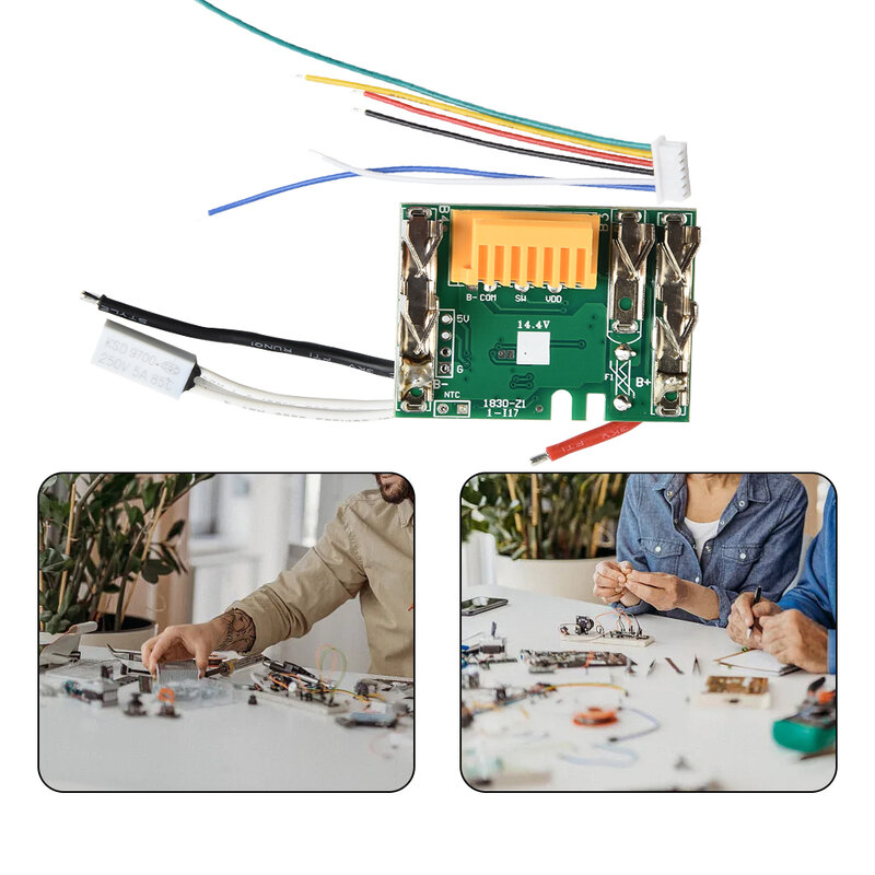 Placa de circuito de protección de carga PCB, placa de circuito LED para BL1830, batería de litio de iones de litio, piezas de herramientas eléctricas, 1 piezas