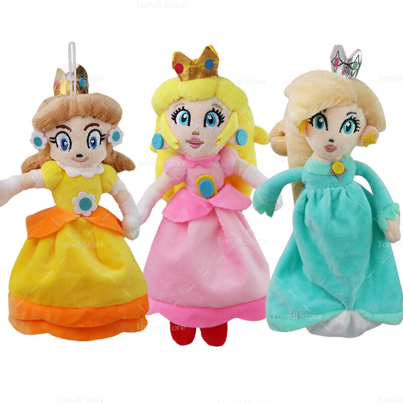 Game ACG Plush Cute Cartoon Princess Peach Daisy Rosalina Mushroom Lovely Girls Stuffed Dolls Toy Kids Birthday Chirstmas Gift