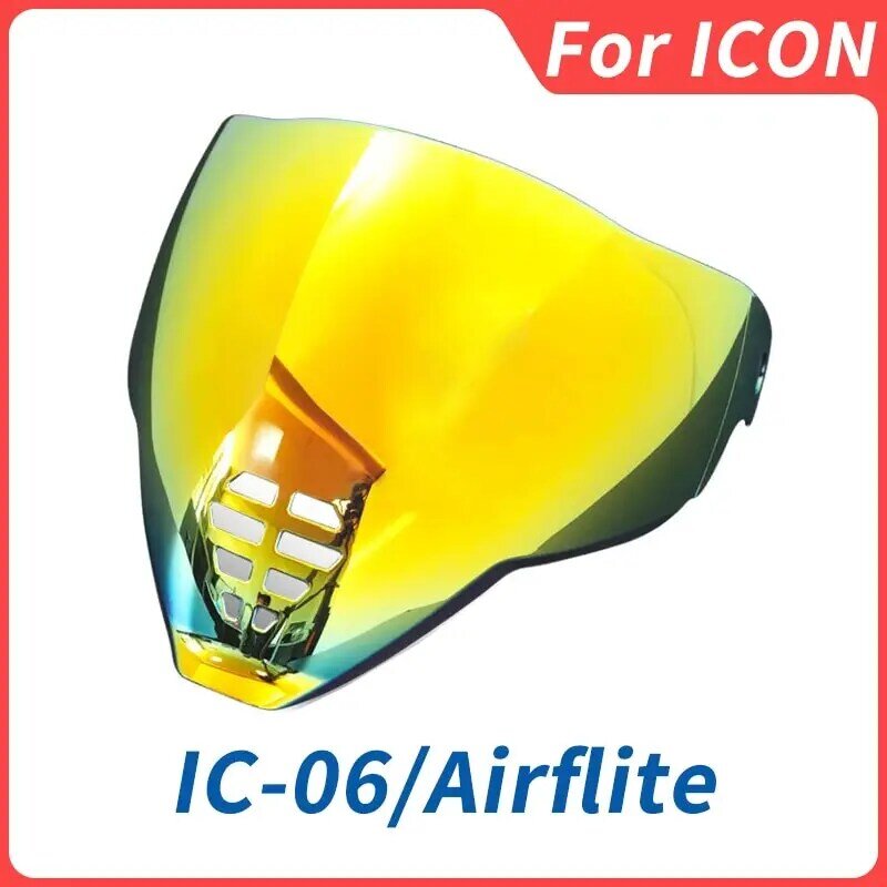 Защитный козырек для мотоциклетного шлема, зеркальный защитный козырек для лица Airflite, сменный козырек для лица для шлемов ICON Airflite