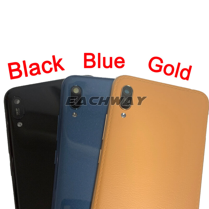6.09 "Voor Huawei Y6 2019 Back Battery Cover Deur Achter Glas Behuizing Case Y6 Prime Vervanging Voor Huawei Genieten 9e Batterij Cover