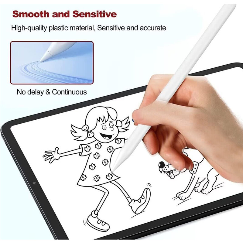 Pencil Tips for Apple Pencil 1st / 2nd Generation iPencil Sensitivity Nibs Compatible for iPad Pro Apple Pencil 1/2 Spare Nib