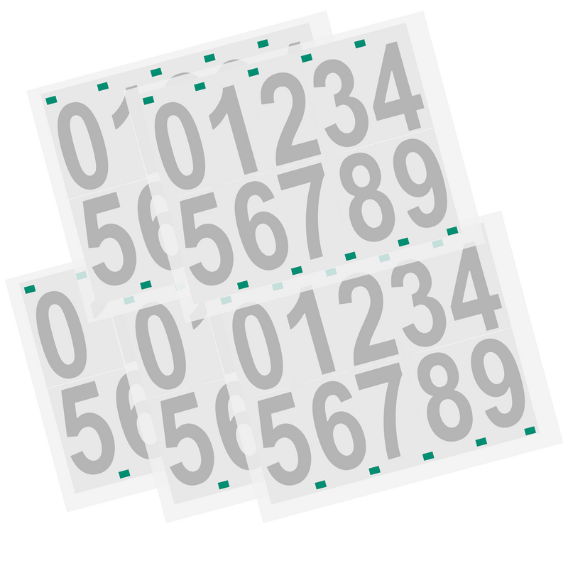 5 fogli numero adesivi adesivi numeri di grandi dimensioni adesivi numeri adesivi per cassetta postale Trashcan