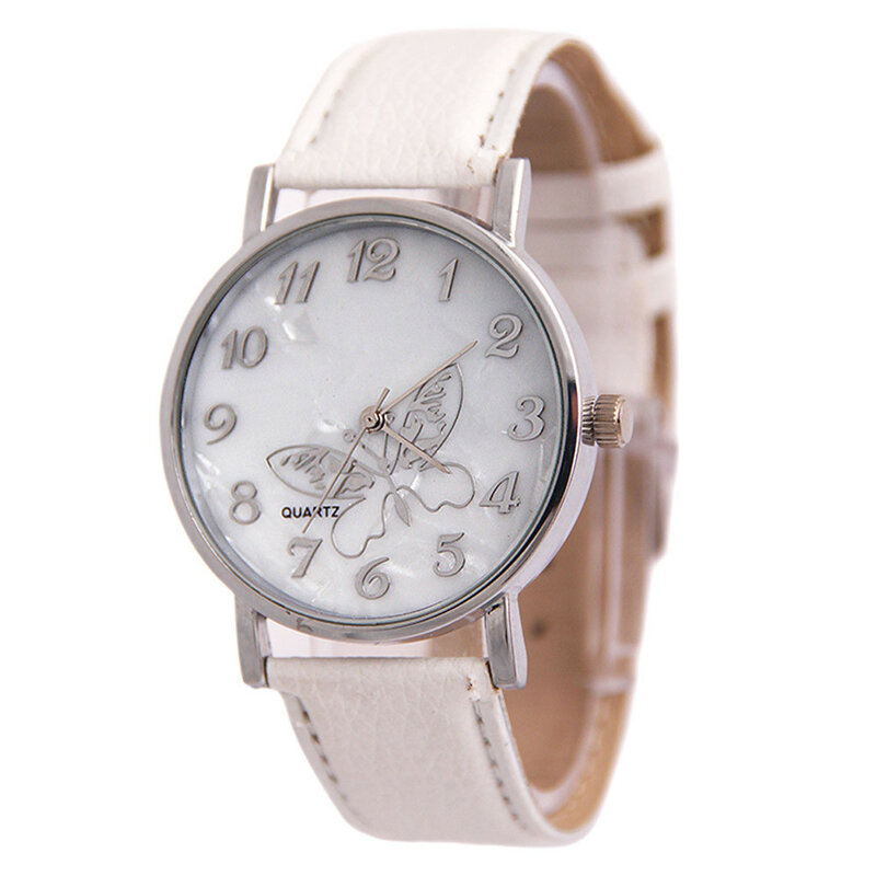 女性用タイムレスクォーツ腕時計、ラディスクォーツ時計、シンプル、精度