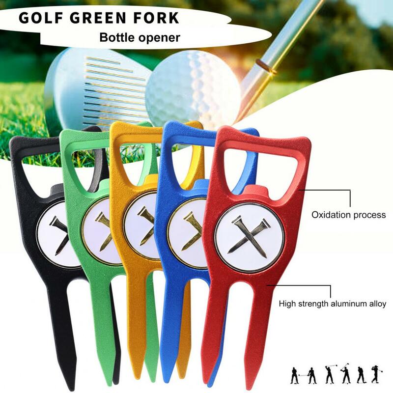 편리한 피치 마크 도구 초경량 골프 피치 마크, 녹슬지 않는 다목적 골프 디봇 수리 도구 잔디 복원