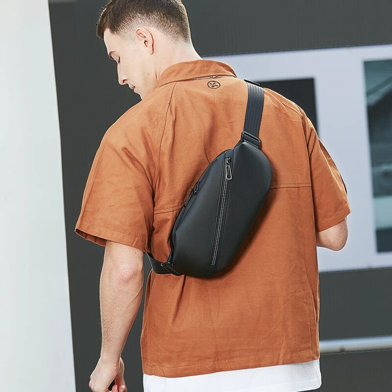 Нагрудная сумка HcanKcan для мужчин, модная Водонепроницаемая Сумочка на плечо для мужа, большой мессенджер для путешествий, работы на открытом воздухе