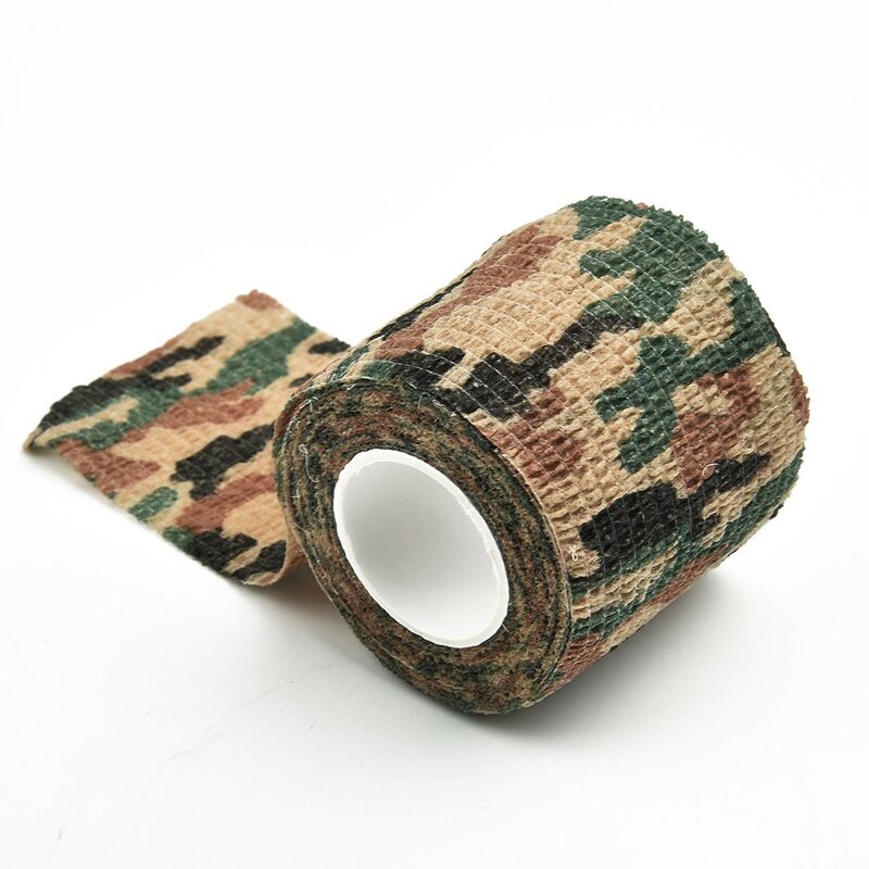 Camo Patroon Tape Camouflage Onzichtbare Accessoires Herbruikbare Zelfklevende Camo Tape Wrap Outdoor Apparatuur Verborgen 5X450Cm