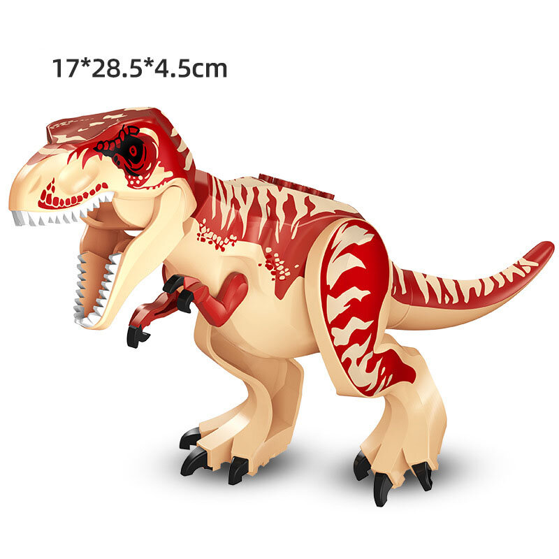 Фигурки динозавров мир Юрского периода, большие строительные блоки, Велоцираптор, T-Rex Triceratops, индоминус Рекс, игрушки для детей