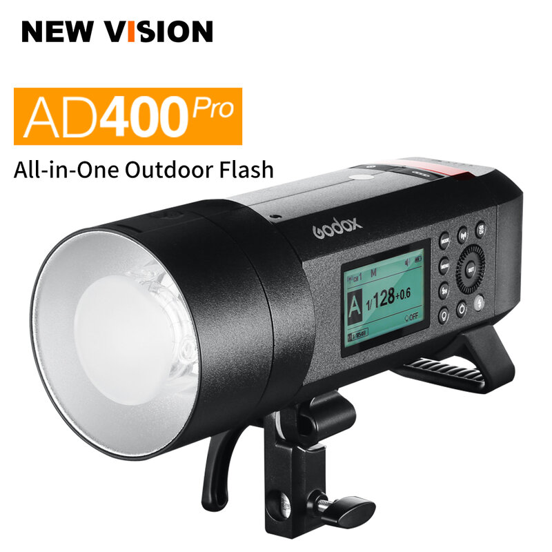 Godox AD400 Pro TTL WITSTRO lampu kilat, lampu kilat semua dalam satu luar ruangan TTL HSS fotografi 2.4G nirkabel AD400PRO
