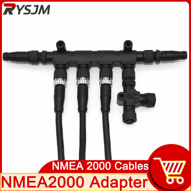 NMEA2000 터미널 저항 커넥터 어댑터 NMEA 2000 케이블 소켓 다기능 변환기 0.5m ~ 4m 길이 케이블 커넥터