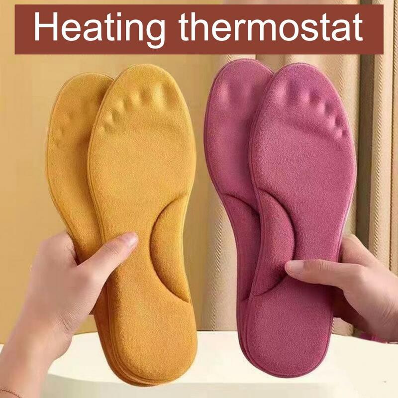 Semelles thermiques super douces et confortables pour adultes, coussinets auto-chauffants, chaussures d'hiver sûres à utiliser, 1 paire