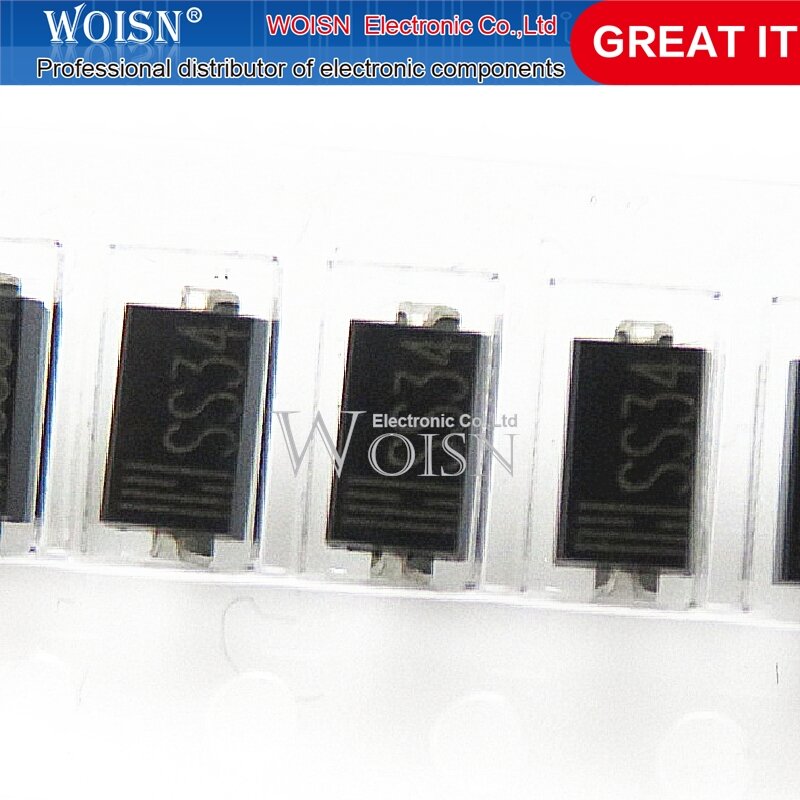 1N5822 IN5822 silkscreen SS34 patch rectifier Schottky diode DO-214AC