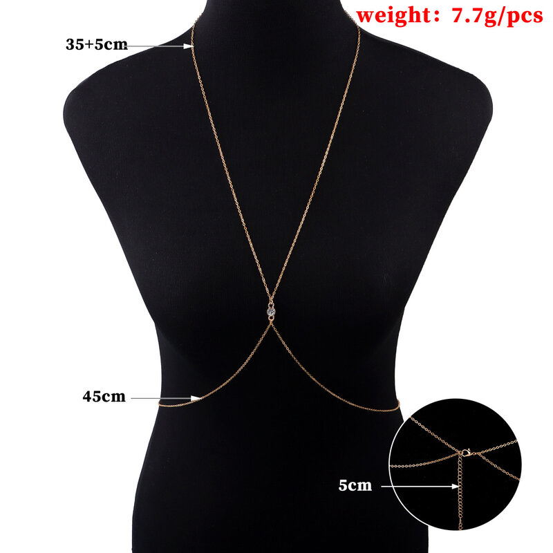Colar Star Harness vintage para mulheres, jóia do corpo, corrente da cintura da barriga, biquíni, crossover, moda
