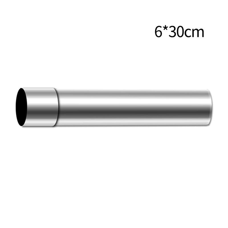 Accessori per fornelli camino 1 pz 30/40 Cm 6cm diametro tubo di scarico camino antiruggine per stufe a legna Gas argento