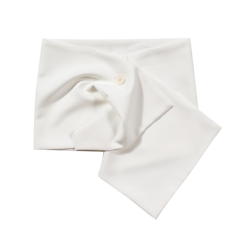 Chaqueta de traje blanca con cinturón para mujer, abrigo Formal de oficina, estilo de señora, en Stock