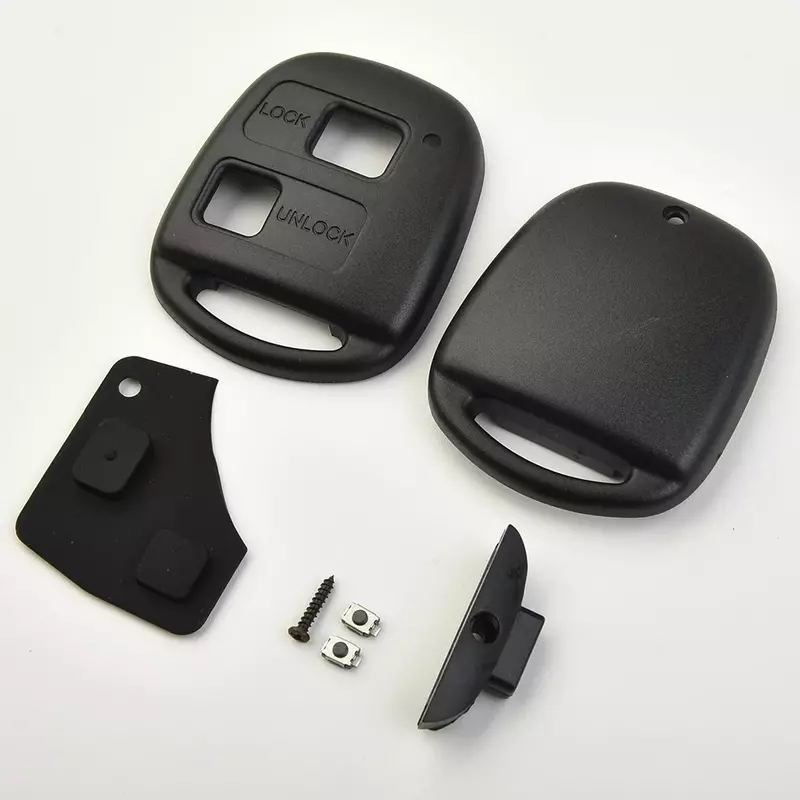 Remote Car Key Case 2-Buttons Pad Micro Switch Anti-Scratch Shell For-Toyota For Yaris-Estima Pixis For RAV4 For Corolla