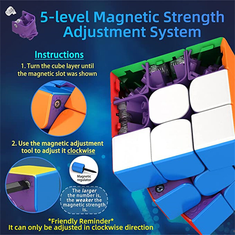 MOYU WeiLong WR M MagLev 2021 3x3 lévitation magnétique Weilong WRM 2021 Lite Magic Speed Cube Professional Fidget Toys