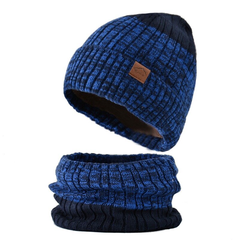 Caps for Men Unisex Winter Hat and Scarf Set  Wool Neck Scarf Cap Balaclava Mask Bonnet Hats Set Women's Hood Brands Apparel
