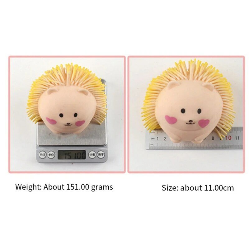 Squeeze Hedgehog Shaped Stretch Toy para Adultos, alívio do estresse, brinquedo sensorial, durável, fácil instalar, engraçado, bonito