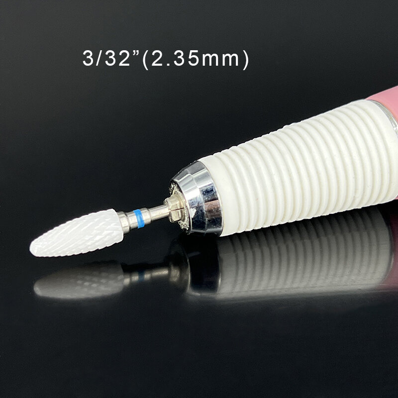 MAOHANG Customized Left Handed Ceramic Nail Drill Bit Milling Cutter For electric manicure machine accessories Nail Art Tools
