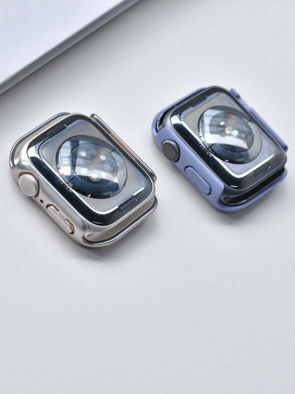 360 Volledige Hard Case Voor Apple Horloge Serie 8 41Mm 45Mm 40Mm 44Mm 38Mm 42mm Bumper Gehard Glas Cover Voor Iwatch 7 6 Se 5 4 3