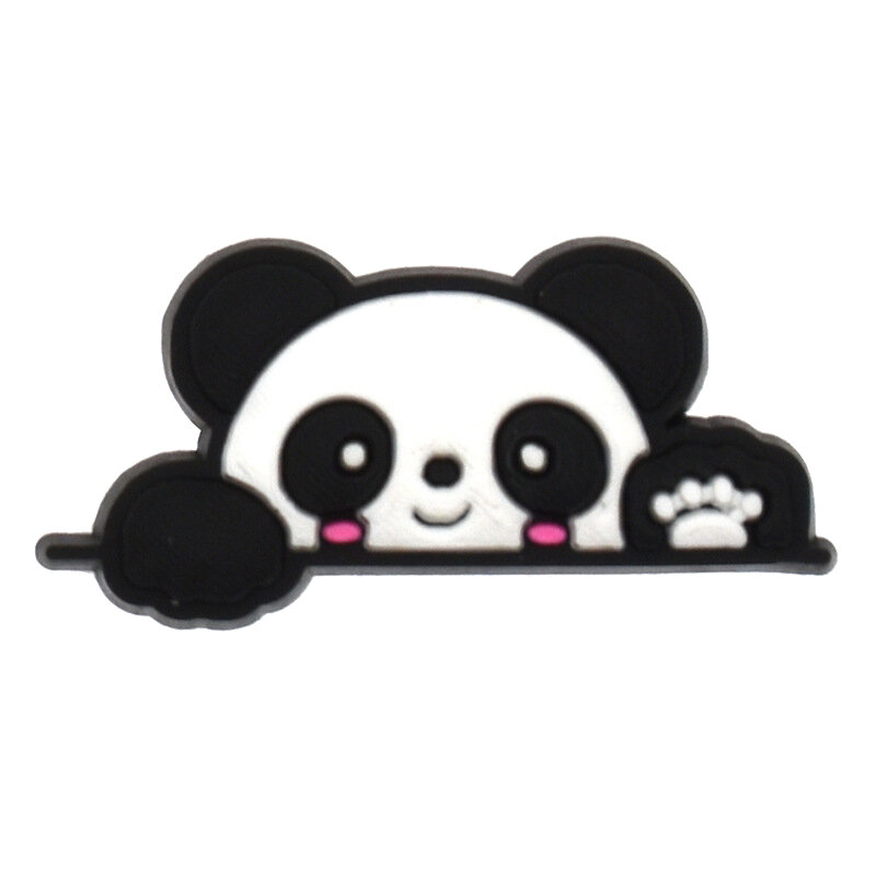 1pcs Pins for Crocs Charms Shoes Accessories Panda Decoration Jeans Women Sandals Buckle Kids Favors Men Badges Boy Girl Gift