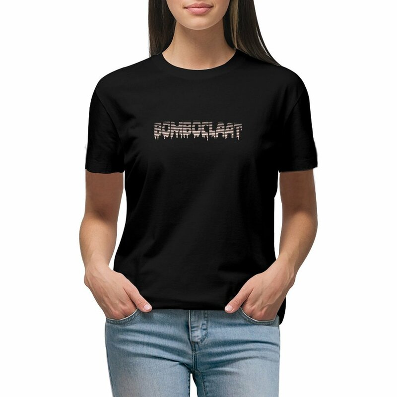 Bomboclaat T-shirt cute tops summer top Summer Women's clothing
