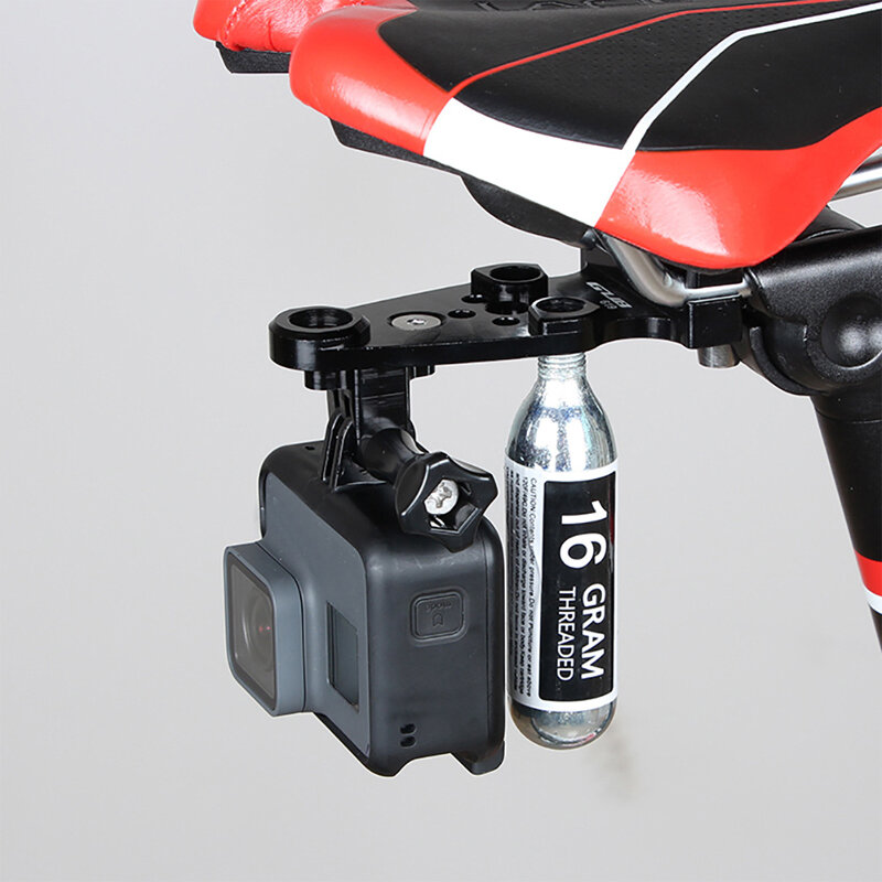 GUB 자전거 쿠션 스포츠 카메라 마운트 CO2 공기 실린더 알루미늄 어댑터 마운트, 산악 자전거 로드 바이크 라이딩 기어 619