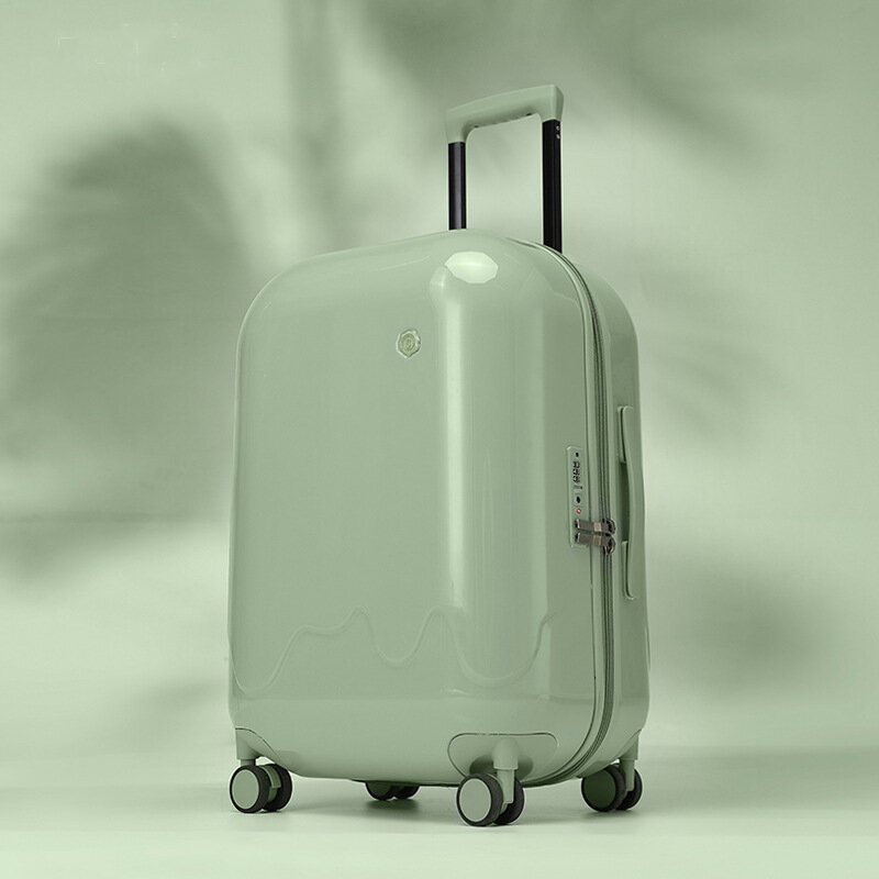 Belle valise multifonctionnelle avec roues insonorisées, bagages à roulettes, bagages de voyage en amaran, 20-24-28 po
