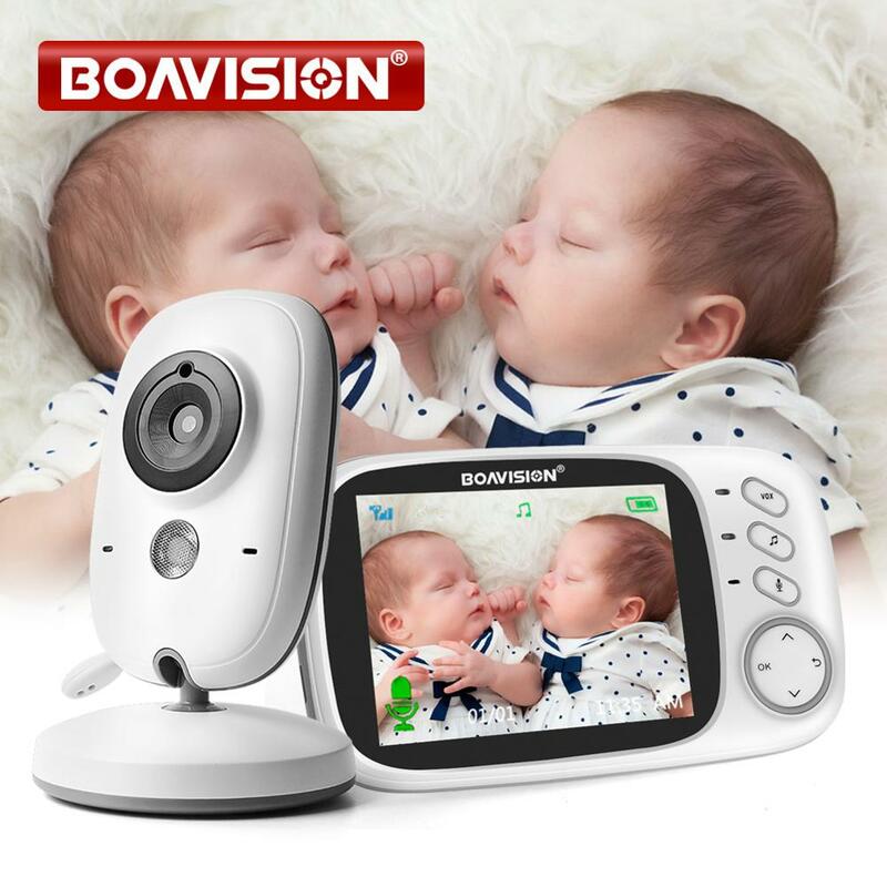 VB603 Baby Monitor Vídeo Sem Fio com Visão Noturna, Câmera de Segurança, Babá, 2 Way Audio Talk, 2.4G, 3.2 ", LCD