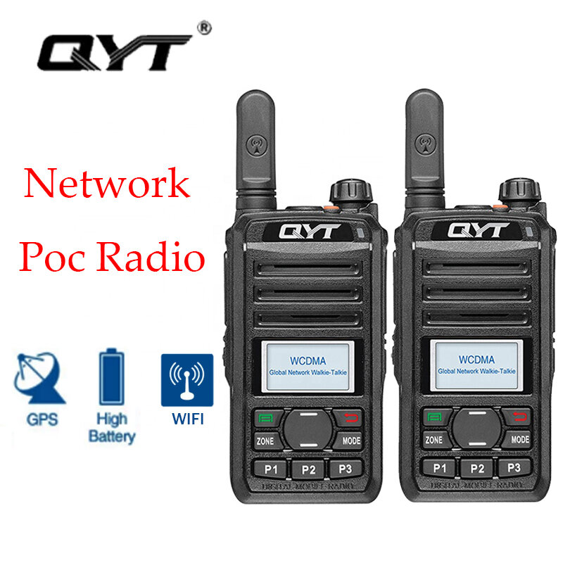QYT Jaringan Radio Genggam 3G Baru Poc Sim GPS WiFi Walkie Talkie Global Jarak Jauh untuk Radio Profesi Android 150Km