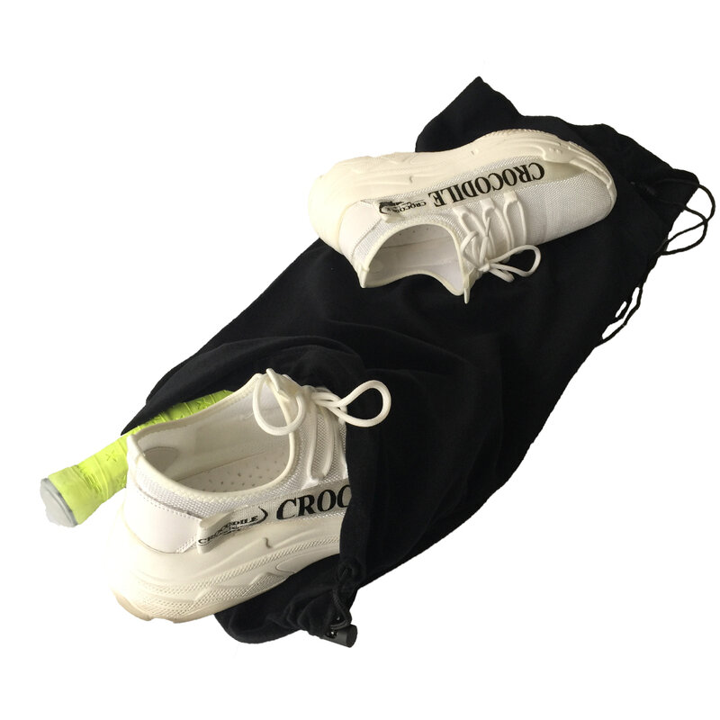 Bolsa de raquetas de tenis portátil, bolsa gruesa de gran capacidad, cubierta protectora resistente al desgaste, bolsillo negro para paletas de tenis