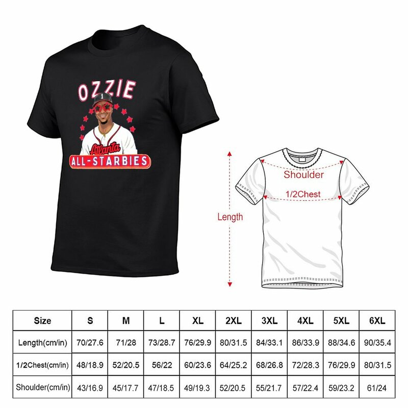 Ozzie 남성용 올 스타비 티셔츠, 오버사이즈 빠른 건조 일반 티셔츠
