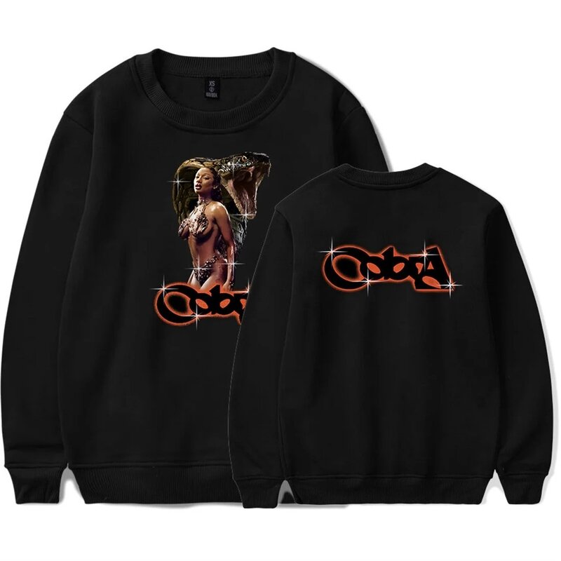 Megan Thee Sweatshirt Album Cobra Crewneck Fashion pakaian atasan unik