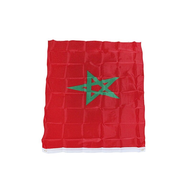 25UC 90x150cm Vườn cờ Maroc Cờ Ma-rốc Biểu ngữ quốc gia cho các sự kiện thể thao