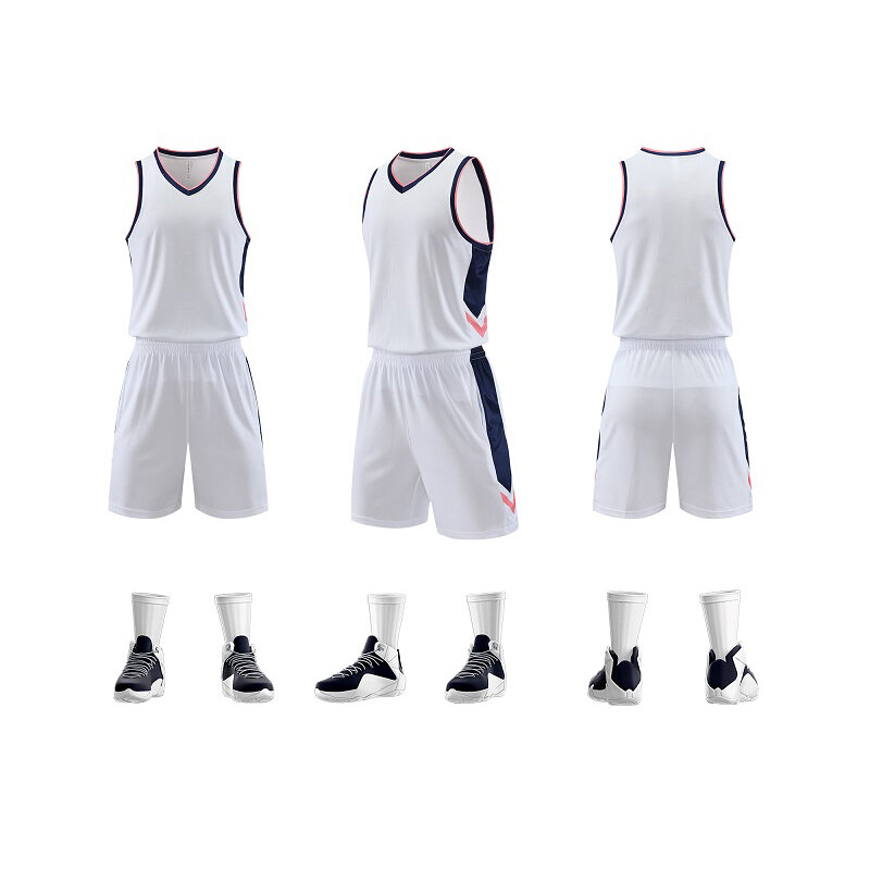 Conjuntos de Jersey de Basquete Respirável Masculino, Kits de Uniformes, Roupas Esportivas, Treinamento Jovem, Shorts, Personalizado, 2024