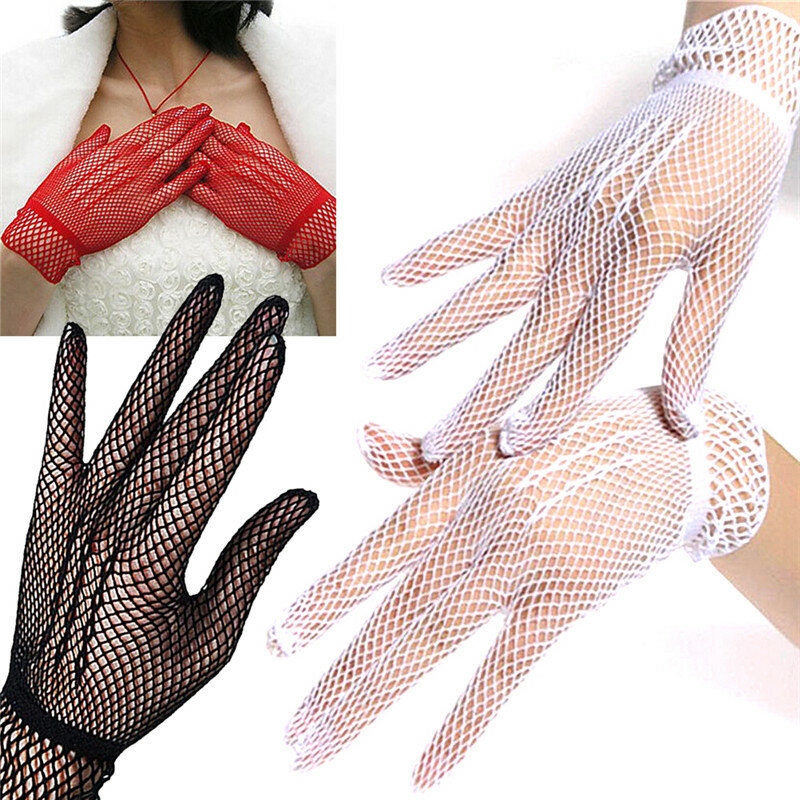 Женские летние перчатки для вождения с защитой от УФ-лучей, сетчатые перчатки, кружевные сетчатые однотонные тонкие летние женские перчатки, женские рукавицы