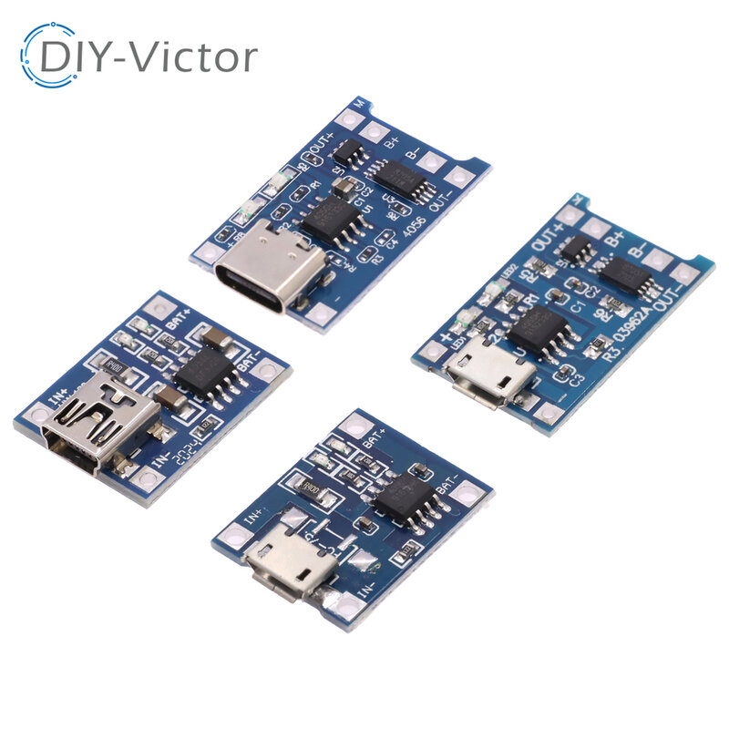 3.7V Lithium Battery Charger 5V 1A 2A Li-ion Lipo Battery Charging Protect Two-in-one Module Micro USB Type-C Protection Board