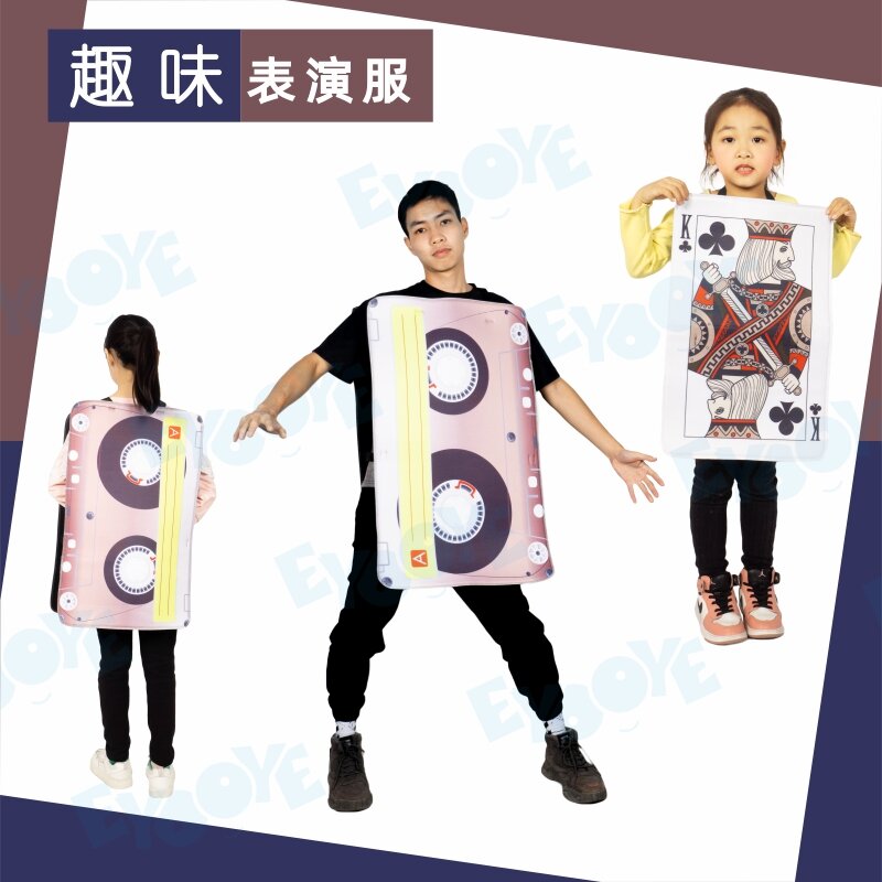 2022 Tape Poker Cosplay Costume Creative Funny Halloween Christmas Stage Performance Carnival Party Outfit Clothes
