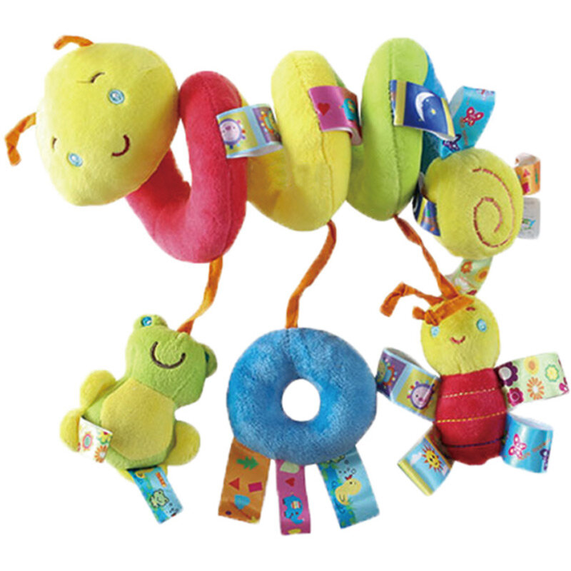 Passeggino giocattolo sonagli presepe seggiolino auto spirale giocattolo per bambini per neonati seggiolino auto appeso campana sonaglio giocattolo per regalo