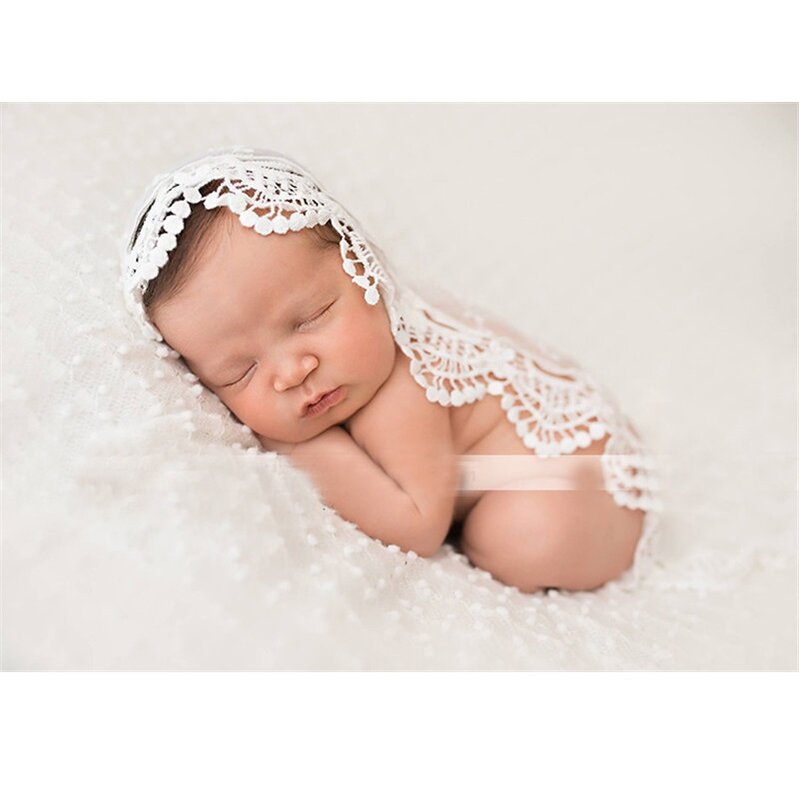 Accessoires de photographie de nouveau-né, couverture en dentelle, emmaillotage, arrière-plan pour photographie de bébé, accessoires de Studio Photo