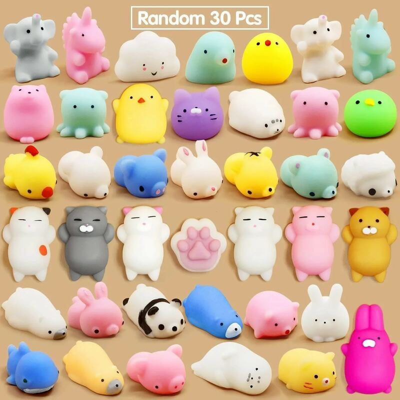 5-20PCS Mochi Squishies Kawaii Anima Squishy Toys For Kids Antistress Ball Squeeze Party Favors giocattoli Antistress per il compleanno