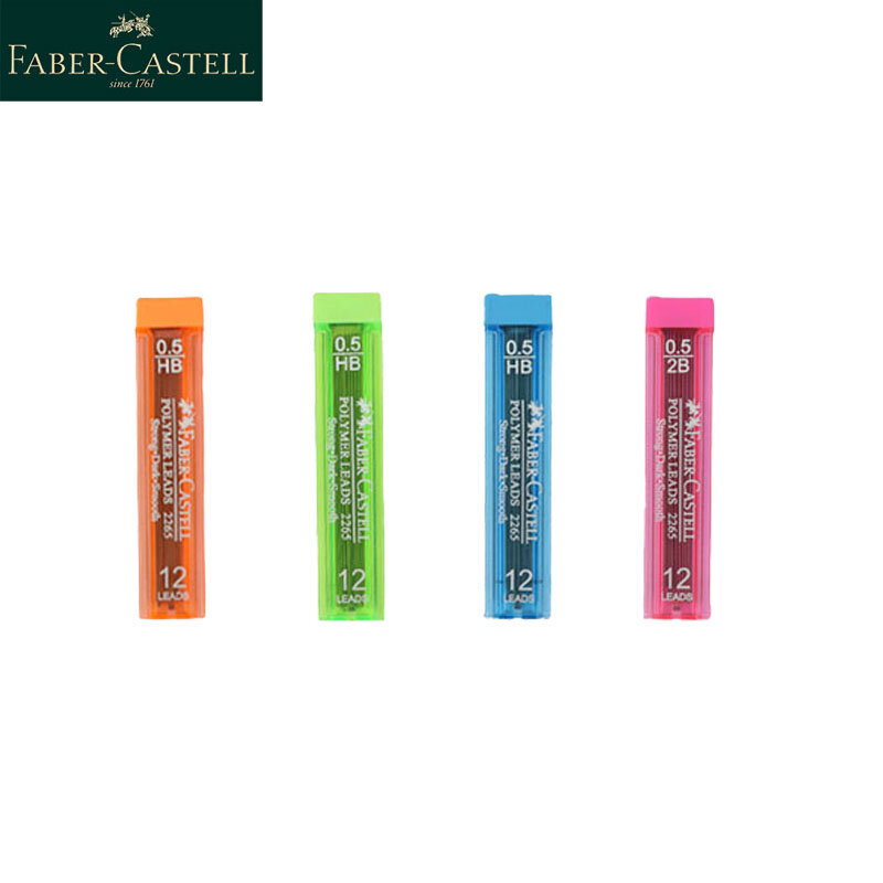 Faber castell 0.5mm 2b/hb lápis mecânico leva automático núcleo lápis recarga esboçando desenho arte suprimentos