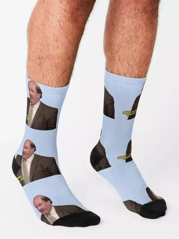 The Office Kevin DREAM BIG Socks Heating sock shoes man Christmas Women's Socks Men's