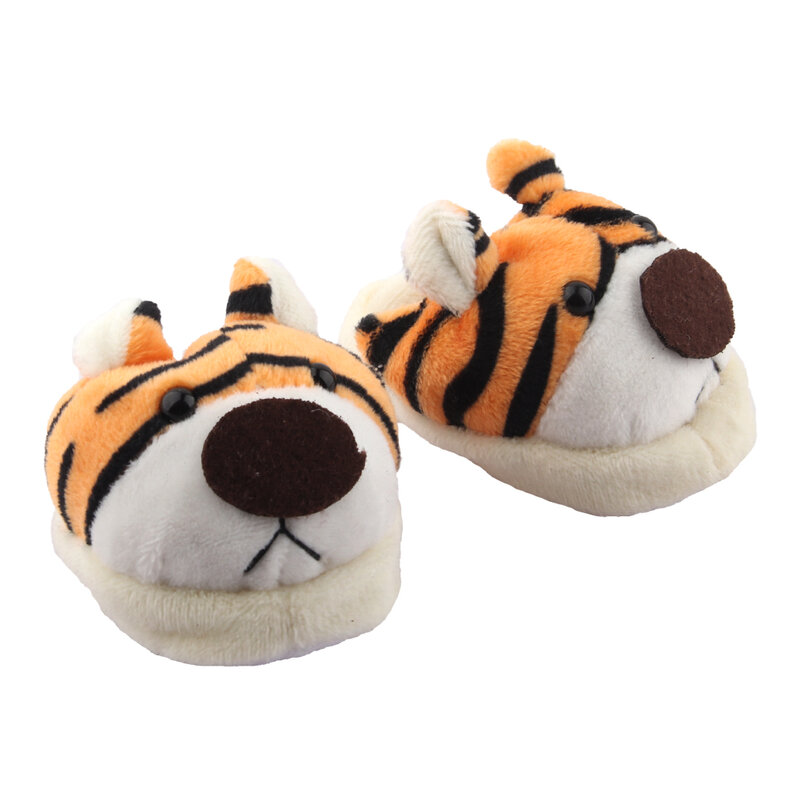 Doll Shoes 7cm Cute Frog, Tiger, Pig Plush Animal Slippers For American 18 Inch Girl,43 cm Baby New Born&OG Doll Girl's Toy Gift