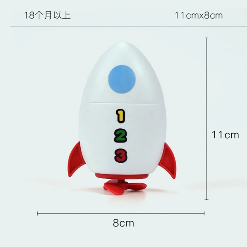 Clockwork Water Rocket Bath Toy Kids' Pool Fun Early Learning Summer Shower Activity Pools Water Play Bathing Toy