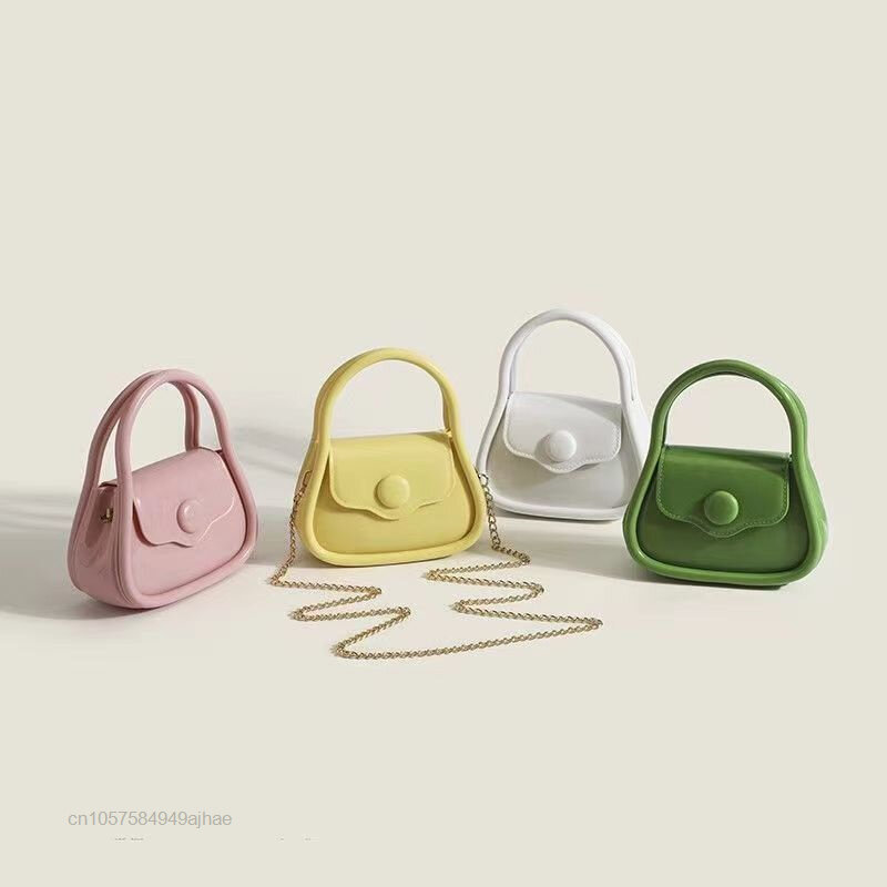 Sanrio-Bolsos de Hello Kitty para mujer, Mini bandolera de un solo hombro, bolso rosa con cadena pequeña a la moda de verano, 2022