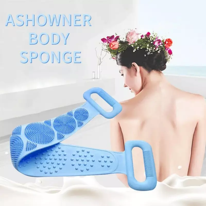 Depurador corporal de silicona para masaje de espalda, esponja Exfoliante para baño, cepillo de ducha, lavado corporal, eliminación de fregado, esponja de baño