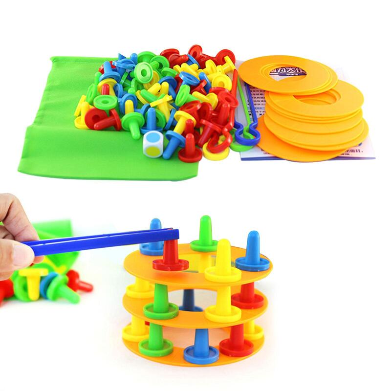 Balance Stacking Blocks Game for Kids Adults Educational 2 Players Stacking Board Games for Parties Home Family Travel Children